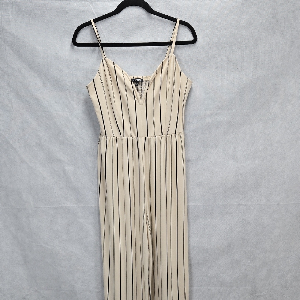 Express Cream and Black Striped Jumper